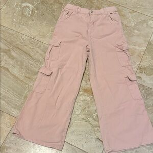Kids' Soft Pink Cargo Pants
